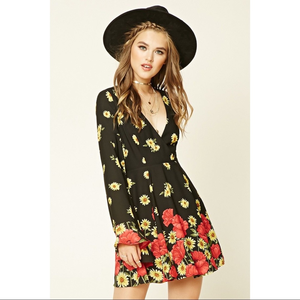 Forever 21 Sunflower 🌻 print dress NWT